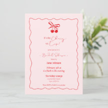 Cherry on Top Bridal Dusche Einladung
