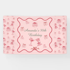 Cherry on Top Geburtstag Banner