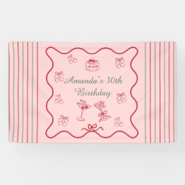 Cherry on Top Geburtstag Banner
