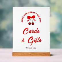 Cherry on Top Girl Baby Duschkarten & Geschenke Un