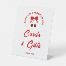 Cherry on Top Girl Baby Duschkarten & Geschenke Un