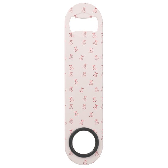 Cherry Outline Minimalism Speed Flaschenöffner (Vorderseite)