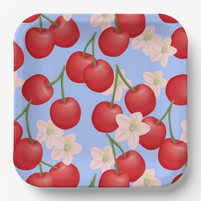 Cherry Paper-Teller Pappteller (Vorderseite)