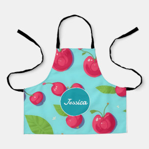 Cherry Pastel Personalisiertes Muster Schürze