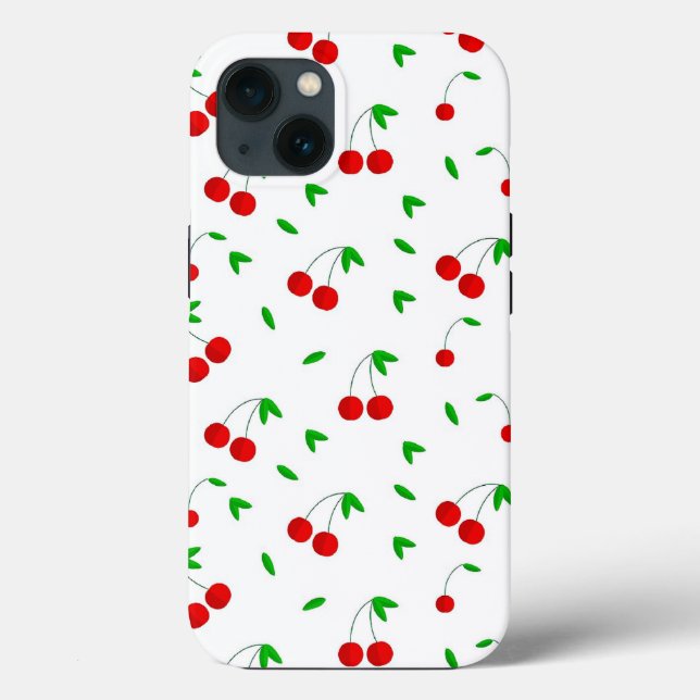 Cherry Pattern, beliebtes Design, Case-Mate iPhone Hülle (Rückseite)