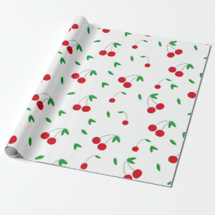 Cherry Pattern Easy Cherry Zeichnend Kirsche Art C Geschenkpapier