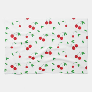 Cherry Pattern Easy Cherry Zeichnend Kirsche Art C Geschirrtuch