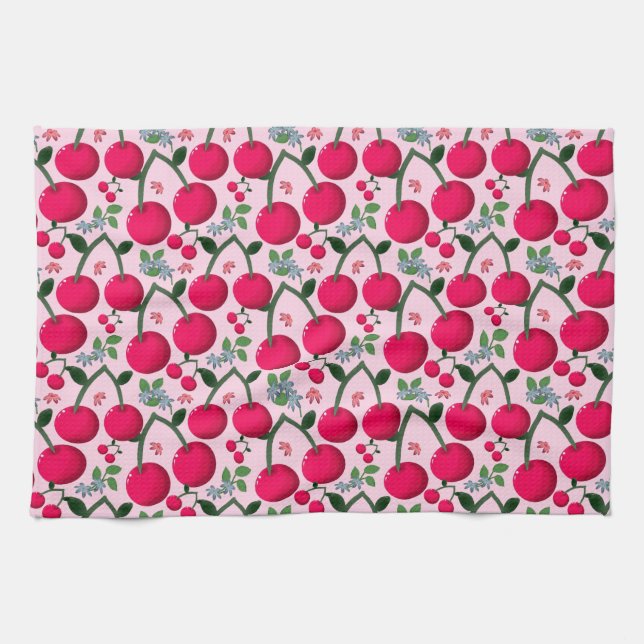 Cherry pattern  geschirrtuch (Horizontal)