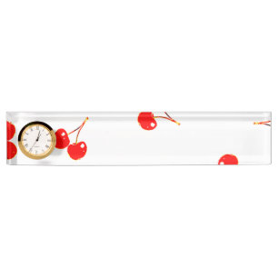 Cherry Pattern Pop-Version Namensplakette