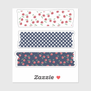 Cherry Pattern Washi Tape Aufkleber