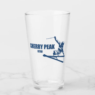 Cherry Peak Resort Skifahrer Glas