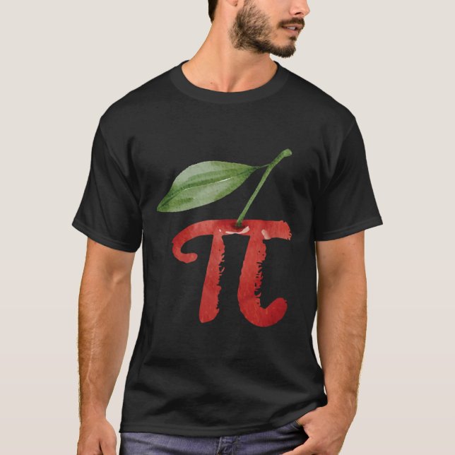 Cherry Pi Day Funny Pie Cherries 3.14 Spaß Scienc T-Shirt (Vorderseite)