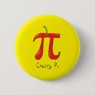 Cherry Pi Niedlich Mah Pi Day Button Button