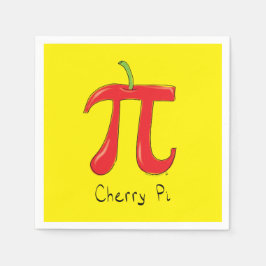 Cherry Pi Niedlich Mah Pi Day Party Napkins Serviette