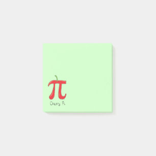 Cherry Pi Symbol Math Lehrer Funny Post-it Klebezettel