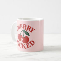 Cherry Picked Trendy Retro Fruit Graphic Pink