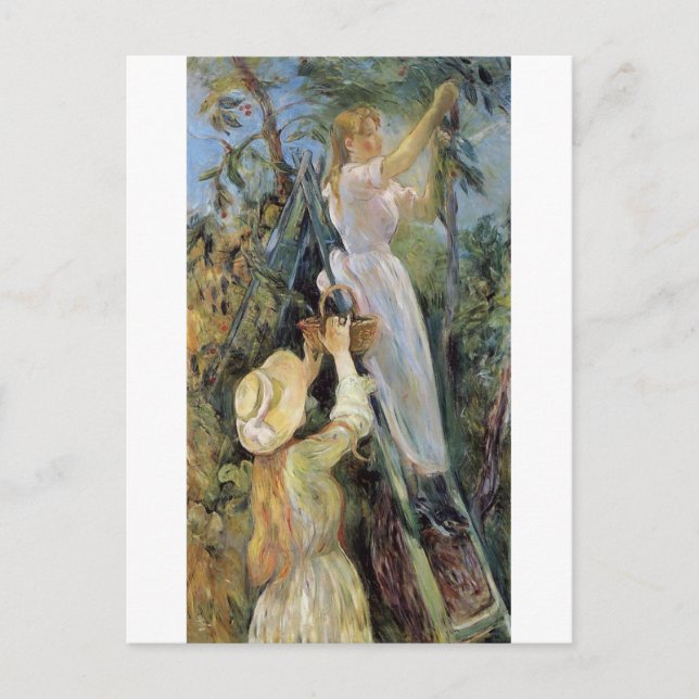Cherry Picker von Berthe Morisot Postcard Postkarte (Vorderseite)