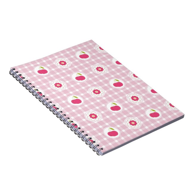 Cherry Picnic Foto Notebook Notizblock (Rechte Seite)