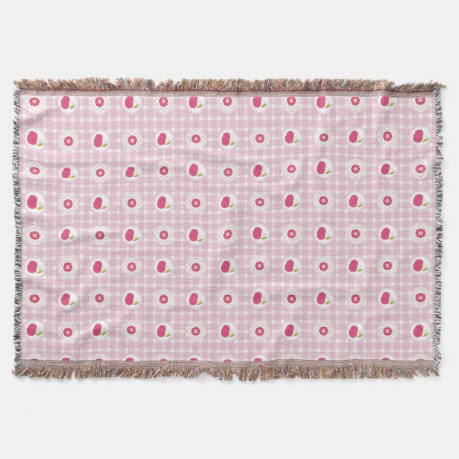 Cherry Picnic Throw Decke (Vorderseite)