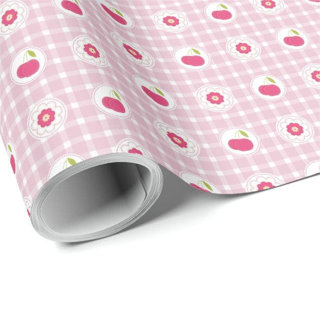Cherry Picnic Wrapping Paper Geschenkpapier (Rolleneckpunkt)