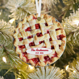 Cherry Pie Baker Personalisiert Ornament Aus Metall
