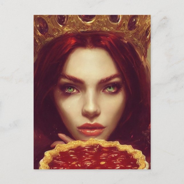 Cherry Pie Goddess Postcard Postkarte (Vorderseite)