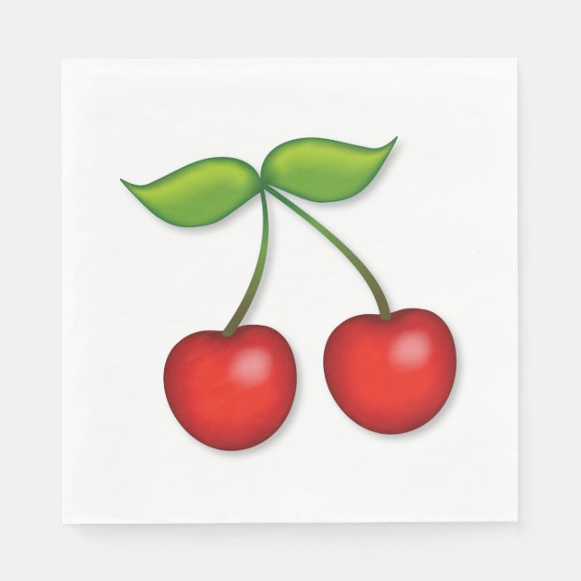 Cherry Pie Party Serviette (Vorderseite)