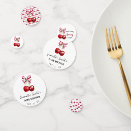 Cherry Pink Coquette Babydusche Confetti Konfetti