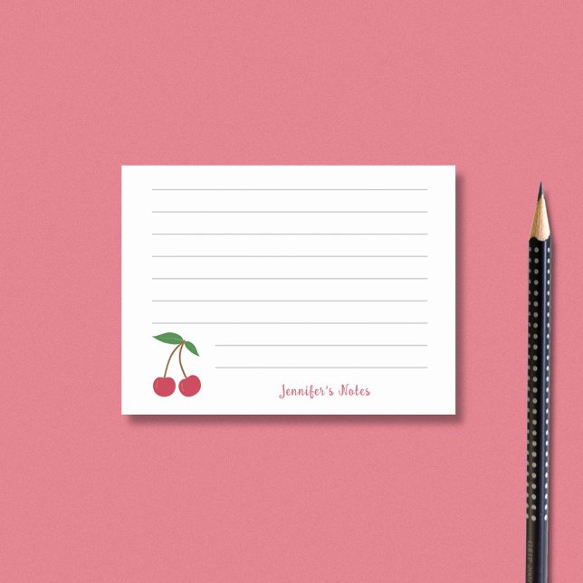 Cherry Post-it Klebezettel (Cherry Post-it Notes)