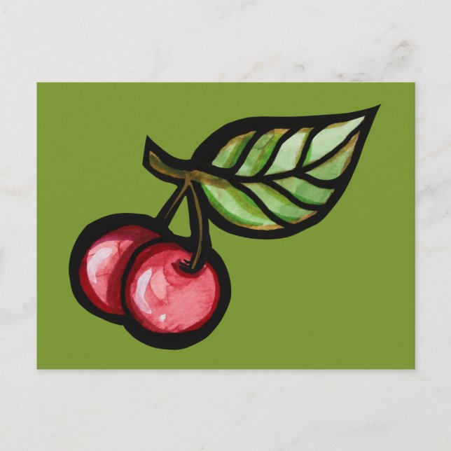 Cherry Postkarte (Vorderseite)