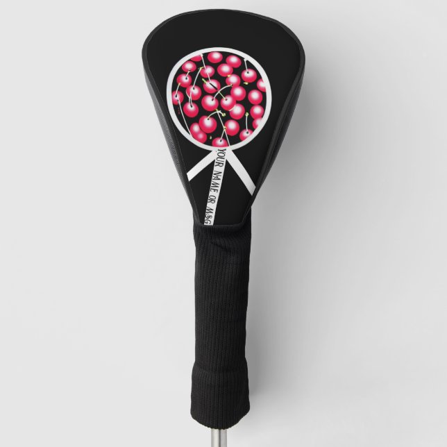 Cherry Print personalize for your Driver Golf Headcover (Vorderseite)