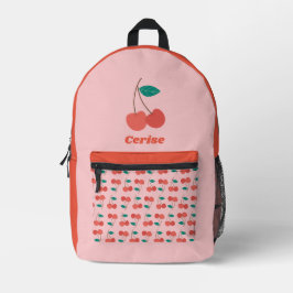 Cherry Printed Backpack Bedruckter Rucksack