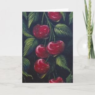 Cherry Rain Grußkarte Karte