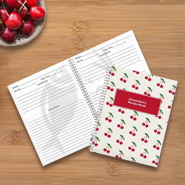 Cherry Recipe Notebook Notizbuch (Cherry Recipe Notebook)