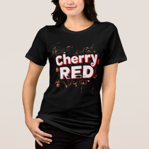 "Cherry Red Aesthetic - Bold & Vibranding Design m Tri-Blend Shirt