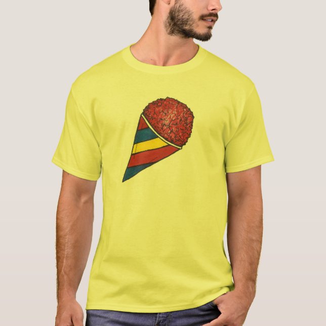 Cherry Red Frozen Sno Cone Snocone Snowball T-Shirt (Vorderseite)