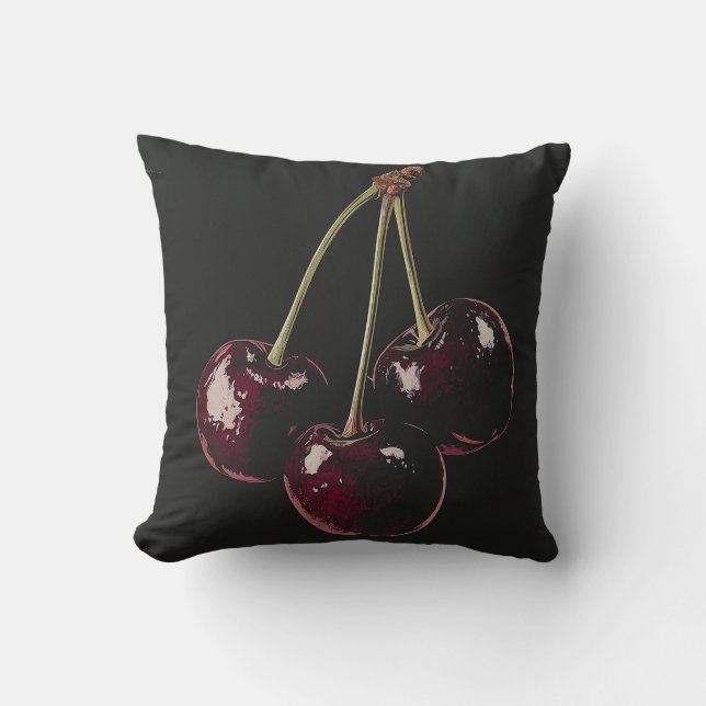Cherry Red Kissen (Vorderseite)