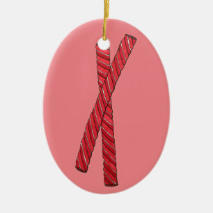 Cherry Red Licorice Whips Licorice Drehung Candy Keramik Ornament
