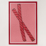 Cherry Red Licorice Whips Licorice Drehung Candy Puzzle<br><div class="desc">Das Design zeigt eine originelle Abbildung eines Paares von Bonbons aus roter Drehung. Dieses Design ist auch auf anderen Produkten erhältlich. In diesem Shop erhalten Sie außerdem zahlreiche weitere Darstellungen zu Speisen, Süßigkeiten und Süßwaren. Sehen Sie nicht, wonach Sie suchen? Brauchen Sie Hilfe bei der Anpassung? Kontaktieren Sie Rebecca, um...</div>