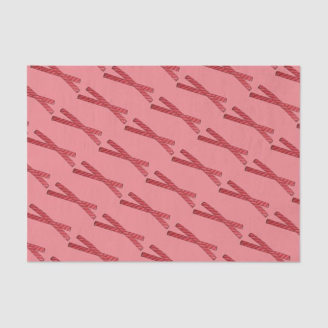 Cherry Red Licorice Whips Licorice Drehung Candy Seidenpapier (Vorderseite)