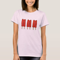 Cherry Red Twin Pop Popsicles Ice Lollies