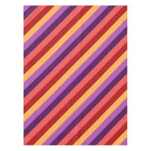 Cherry Red Violet Streifen Kleine Tablette Tischdecke