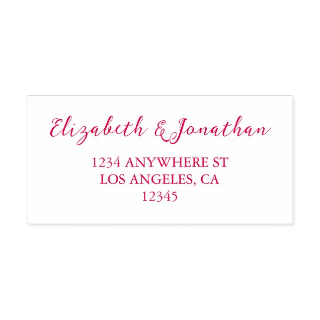 Cherry Red Wedding Permastempel (Design)