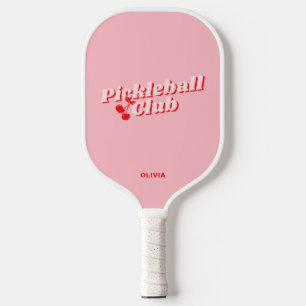 Cherry Retro Vibe Pink Pickleball Schläger