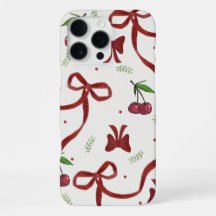 'Cherry Ribbon Coquette' iPhone 16 Pro Max Hülle