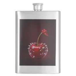 Cherry Rock Style Stainless Steel Flask Flachmann