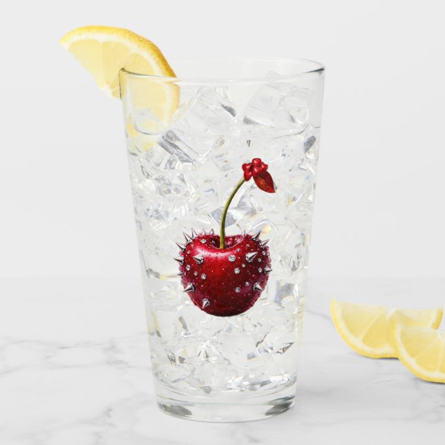 Cherry Rock Style Stainless Steel Flask Glas (Vorderseite Ice)