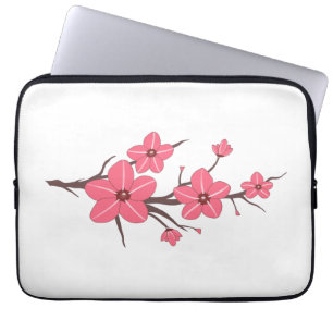 Cherry rosa Blume Muster ! Laptopschutzhülle
