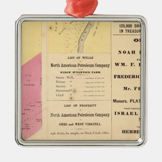 Cherry Run-Eigenschaft Silbernes Ornament (Vorne)