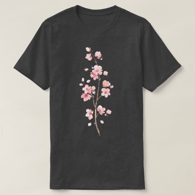 Cherry Sakura ~ Japanischer Blumenfrühling Blume R T-Shirt (Design vorne)